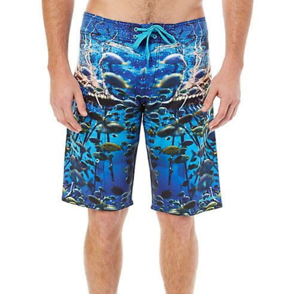 Pelagic 4Tek Men's Boardshorts Ocean Conservatory Project Tony Ludovico Size 38